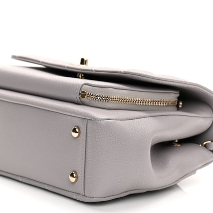 Chanel Caviar Quilted Medium Business Affinity Flap Grey 10 of 10