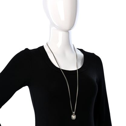 David Yurman Sterling Silver 14K Yellow Gold Diamond 9mm Albion Enhancer Pendant Necklace 3 of 5