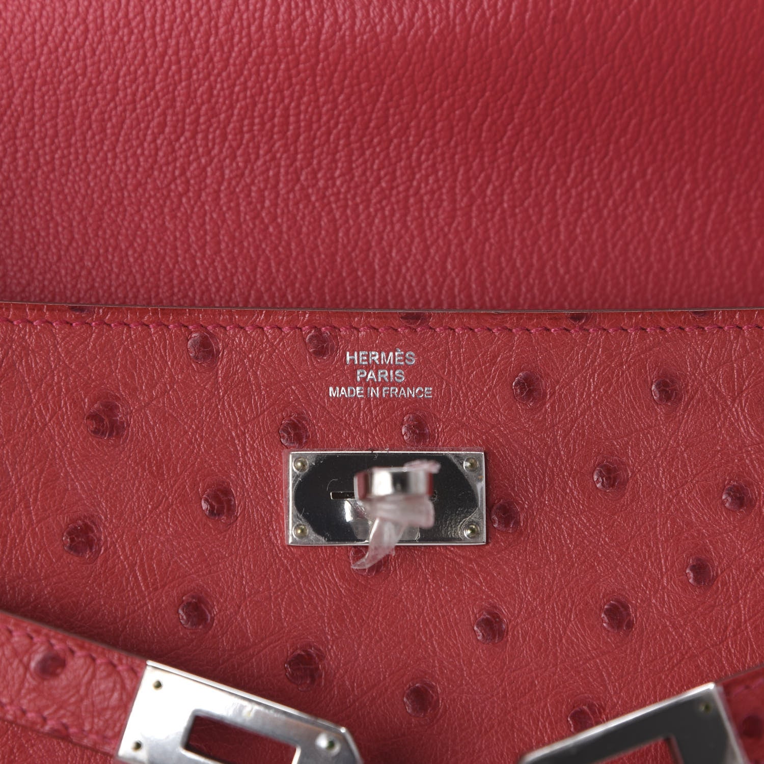 Hermes Ostrich Kelly Longue Wallet Bougainvillea 8 of 10