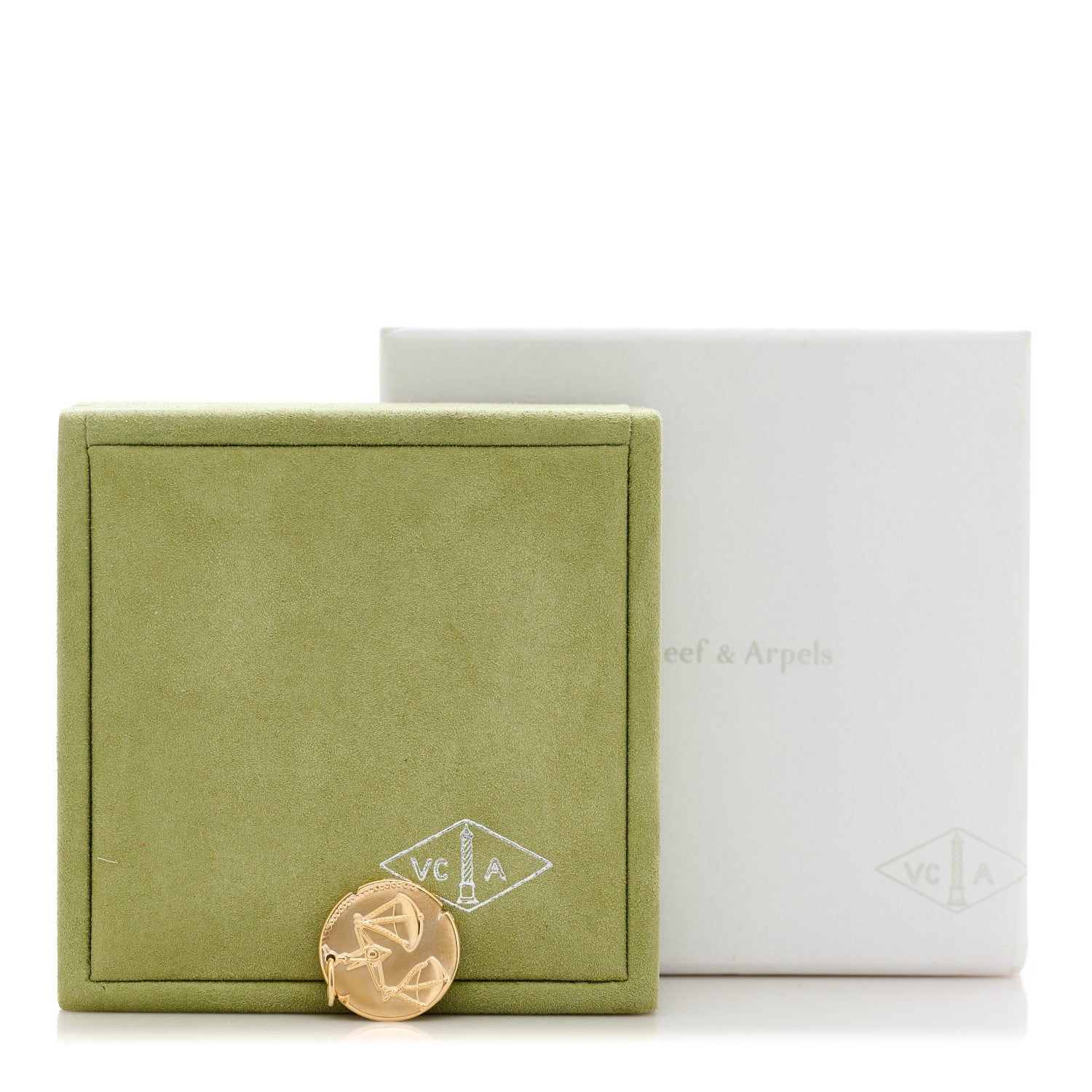 Van Cleef & Arpels 18K Yellow Gold Zodiac Libra Pendant 5 of 5
