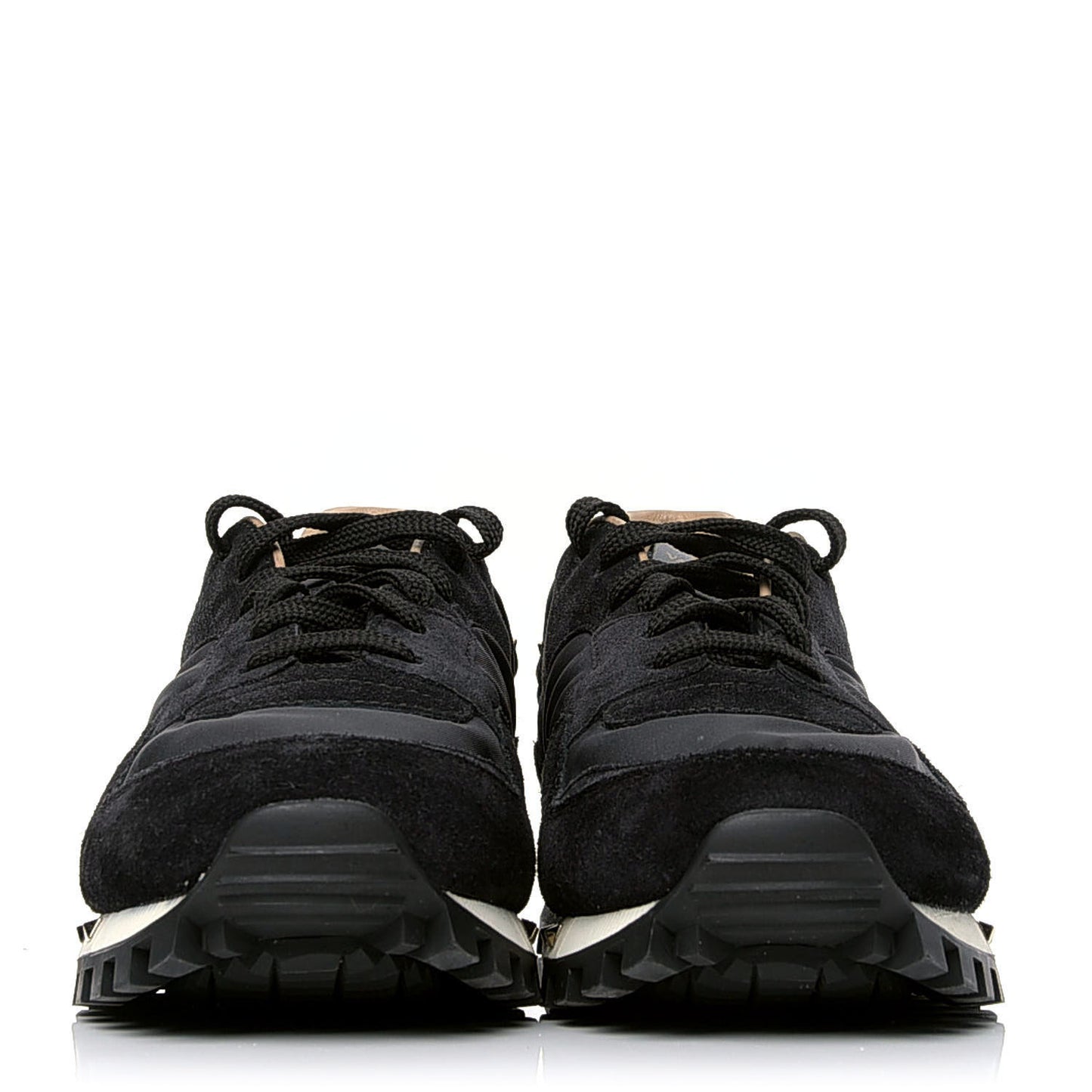 Suede Nylon Camouflage Womens Soul Rockstud Sneakers 41 Black
