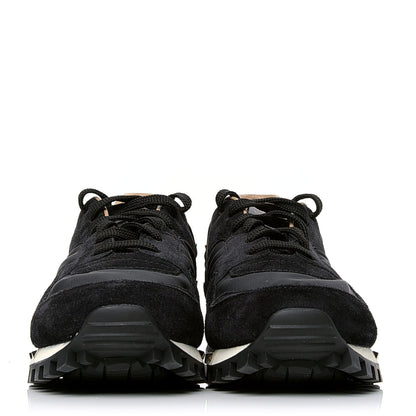 Valentino Garavani Suede Nylon Camouflage Womens Soul Rockstud Sneakers 41 Black 2 of 5