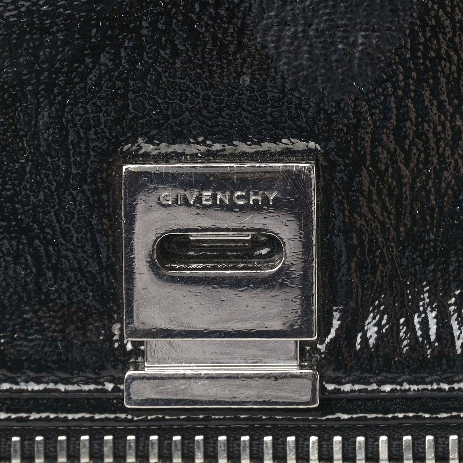 Givenchy Crinkled Patent Small Pandora Pure Flap Bag Black 10 of 10