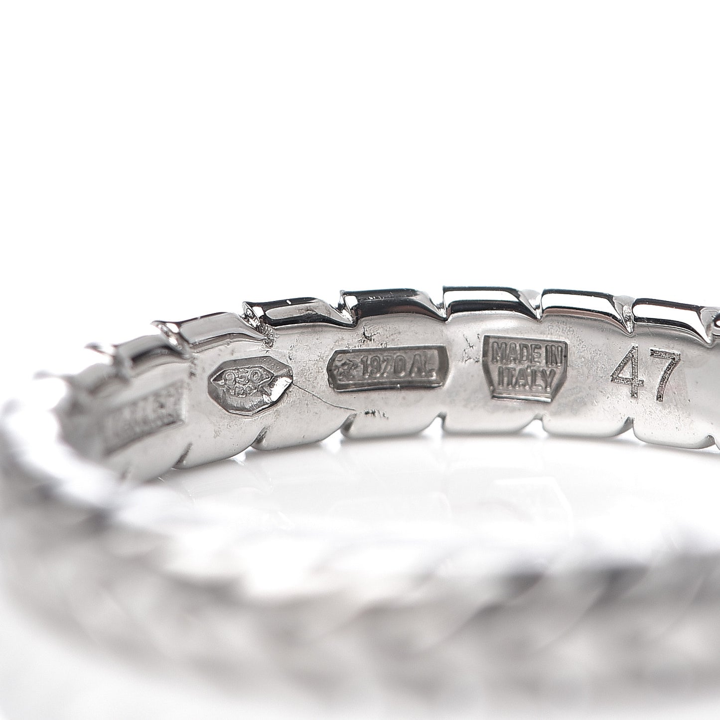 18K White Gold Spiga Wedding Ring 47 4