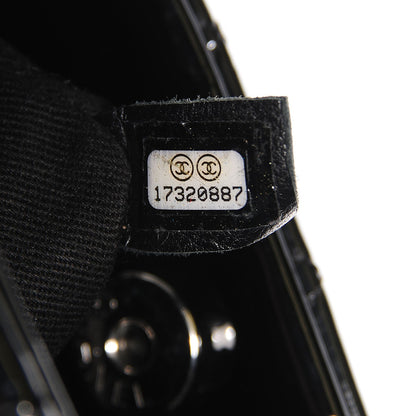 Chanel Patent Quilted Large Just Mademoiselle Bowling Bag Black 7 of 7