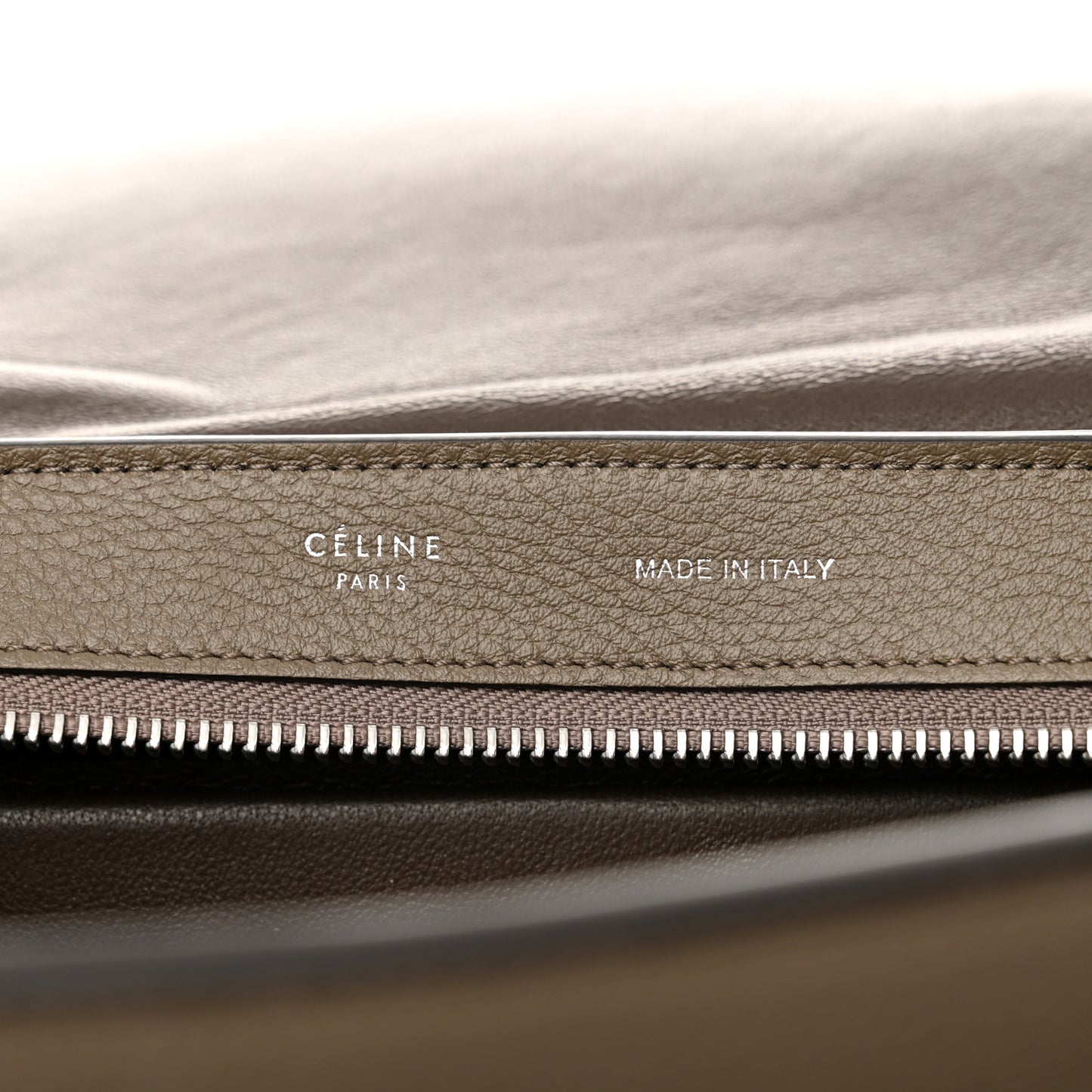 Drummed Calfskin Suede Medium Trapeze Dune