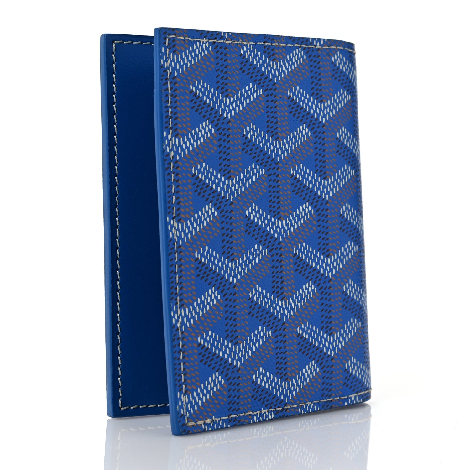 Goyard Goyardine Saint Marc Folding Card Case Sky Blue 3 of 9
