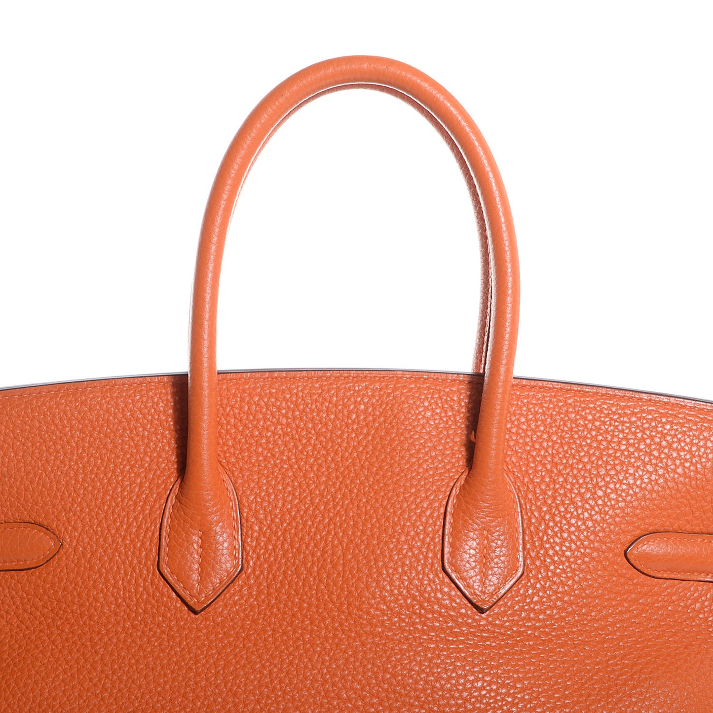 Taurillon Clemence Birkin 35 Orange