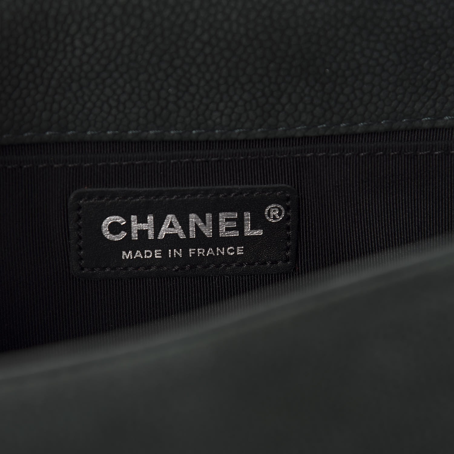 Chanel Iridescent Caviar Quilted Medium Boy Flap Dark Green 11 of 18