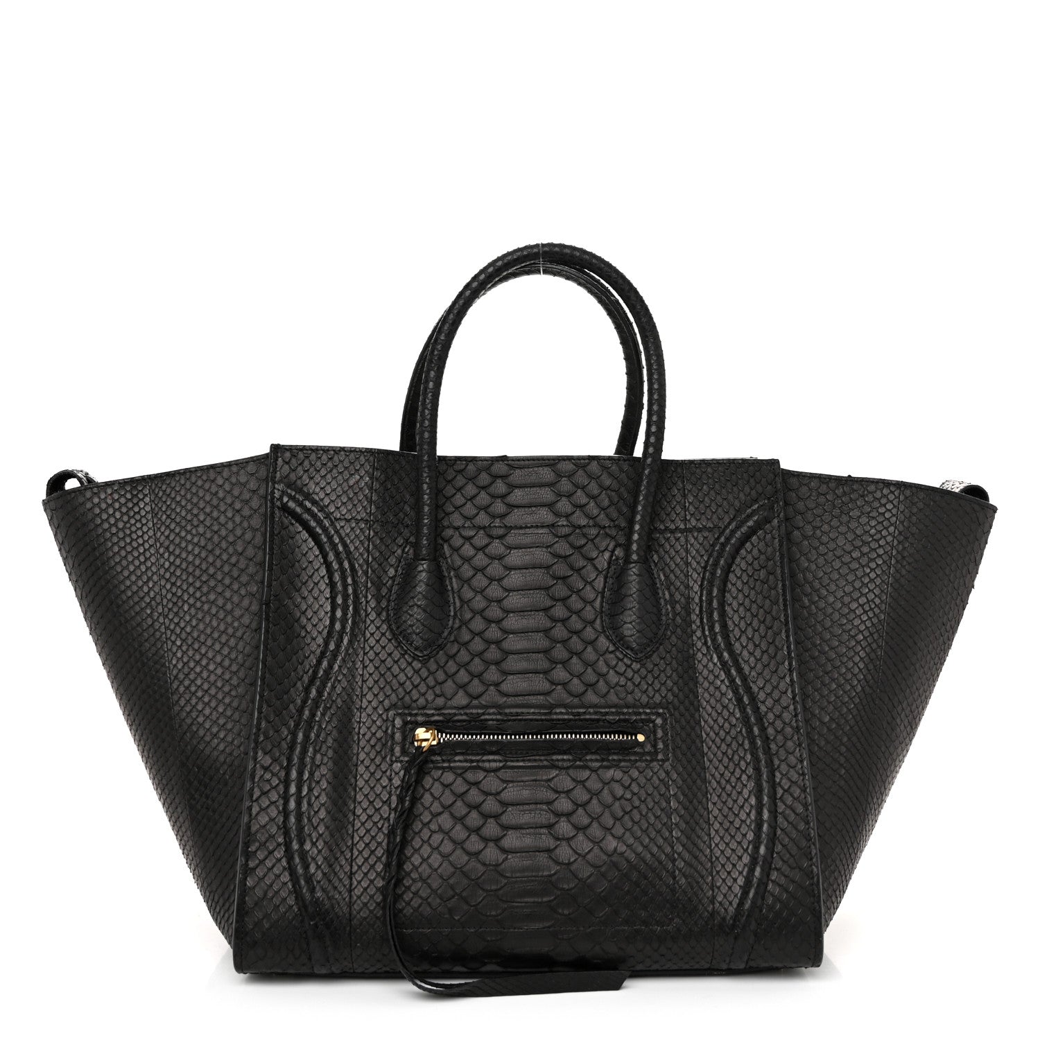 Celine Snakeskin Medium Phantom Luggage Black 1 of 13
