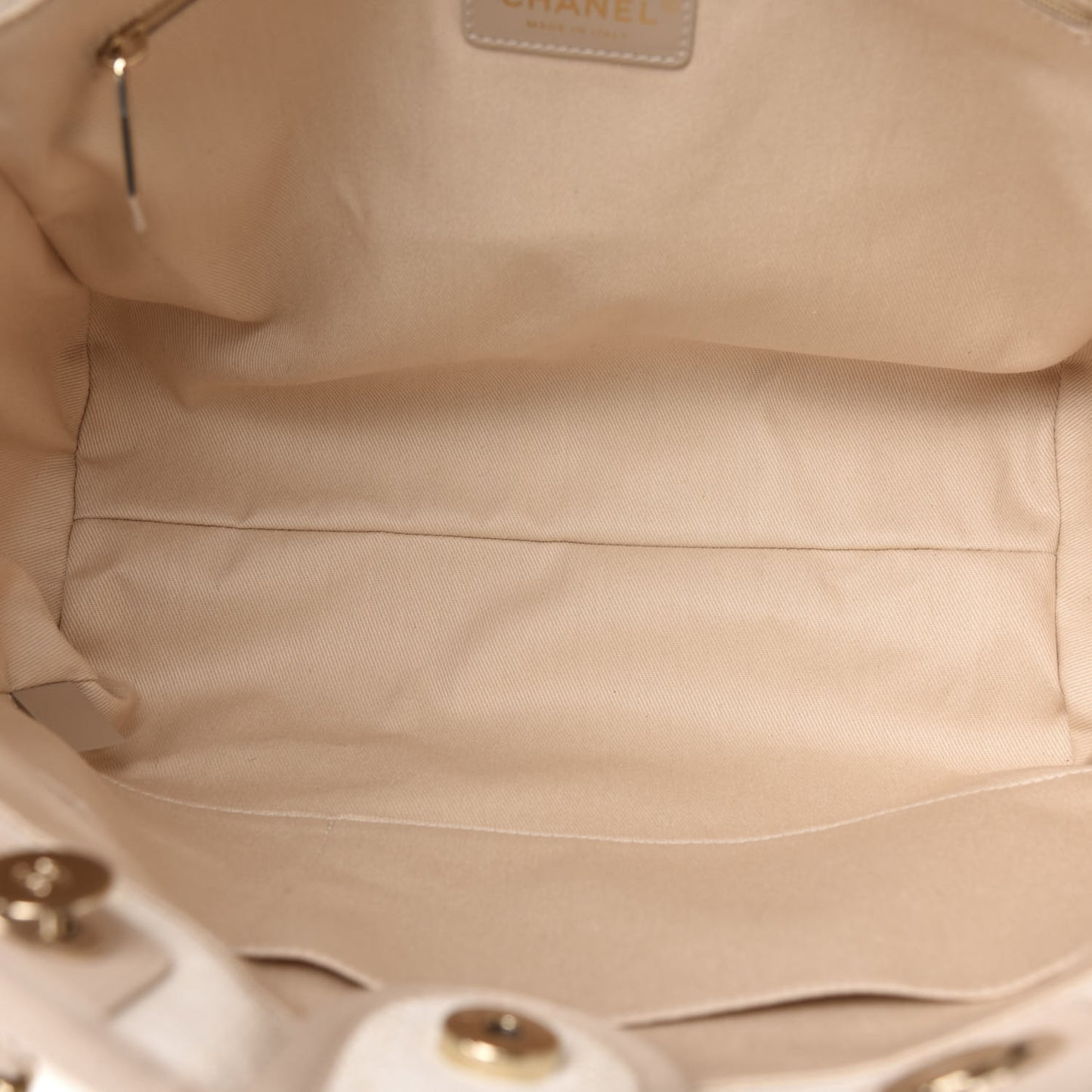 Straw Raffia Calfskin Striped Small Deauville Tote Beige