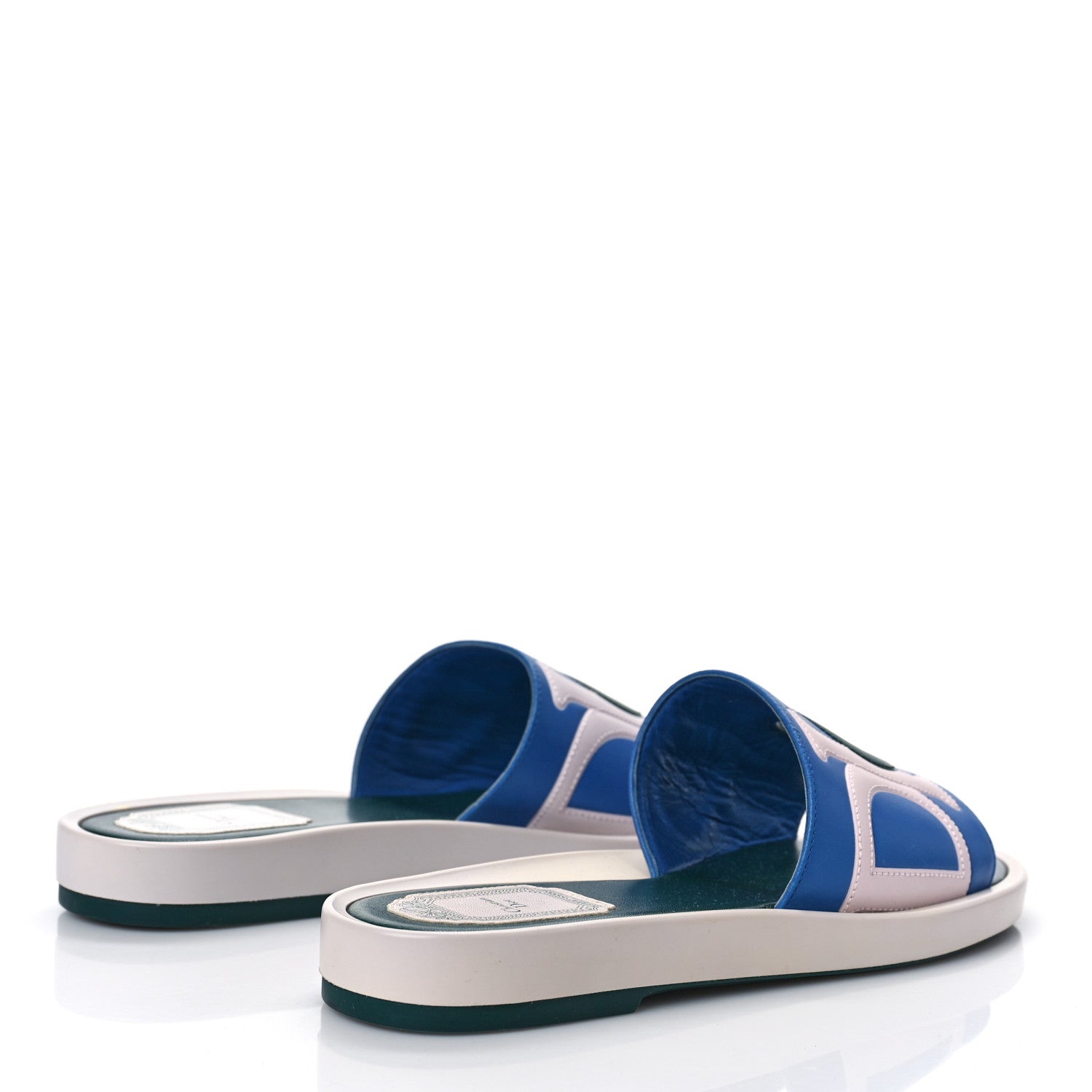 Christian Dior Calfskin Logo Slide Sandals 36 Multicolor 3 of 8