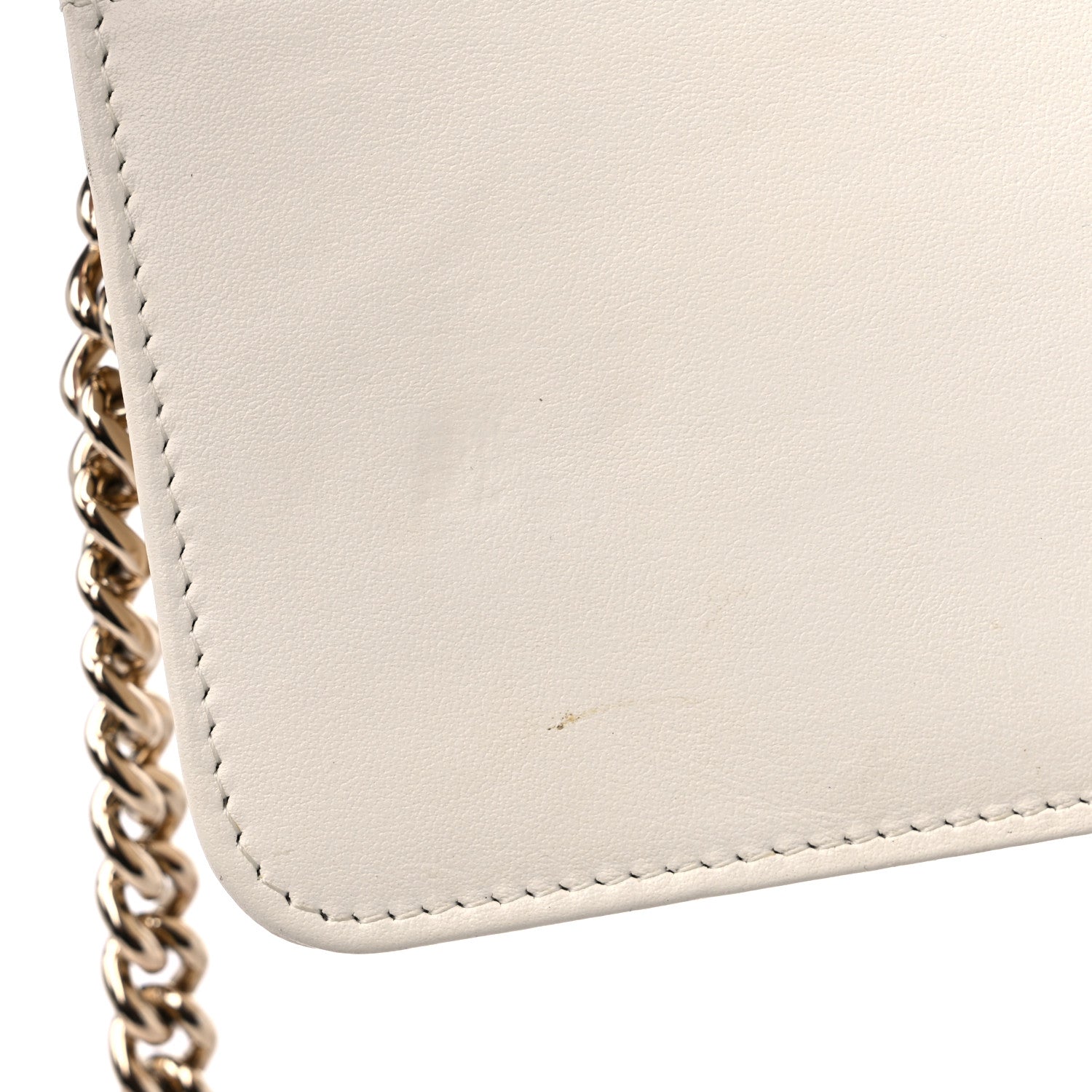 Chanel Caviar Quilted Boy Wallet On Chain WOC White 16 of 20