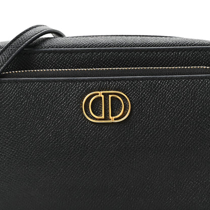 Christian Dior Grained Calfskin Caro Double Pouch Black 7 of 9