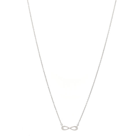 Sterling Silver Mini Infinity Pendant Necklace