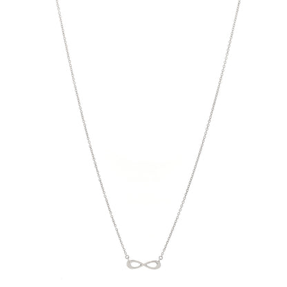 Tiffany Sterling Silver Mini Infinity Pendant Necklace 1 of 5