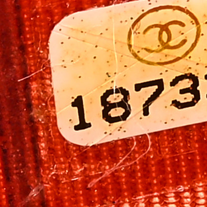 Chanel Snakeskin Wallet On Chain WOC Orange 8 of 11