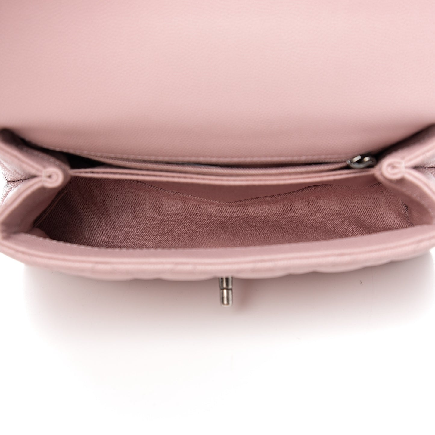 Caviar Quilted Mini Coco Handle Flap Pink