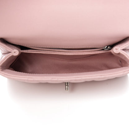 Chanel Caviar Quilted Mini Coco Handle Flap Pink 4 of 10