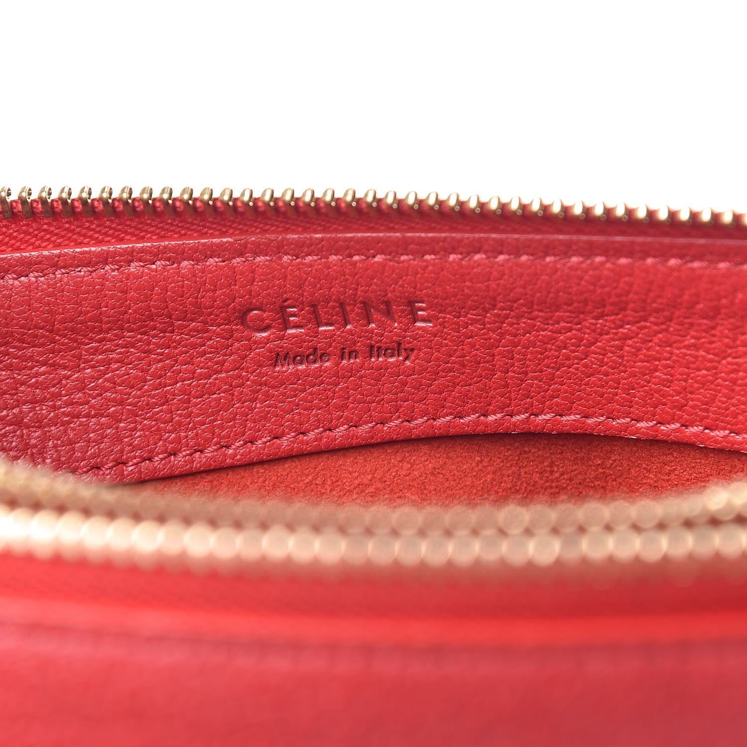Celine Goatskin Large Trio Crossbody Bag Scarlet 8 of 12