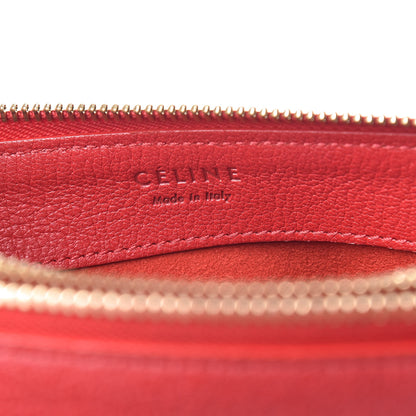 Celine Goatskin Large Trio Crossbody Bag Scarlet 8 of 12