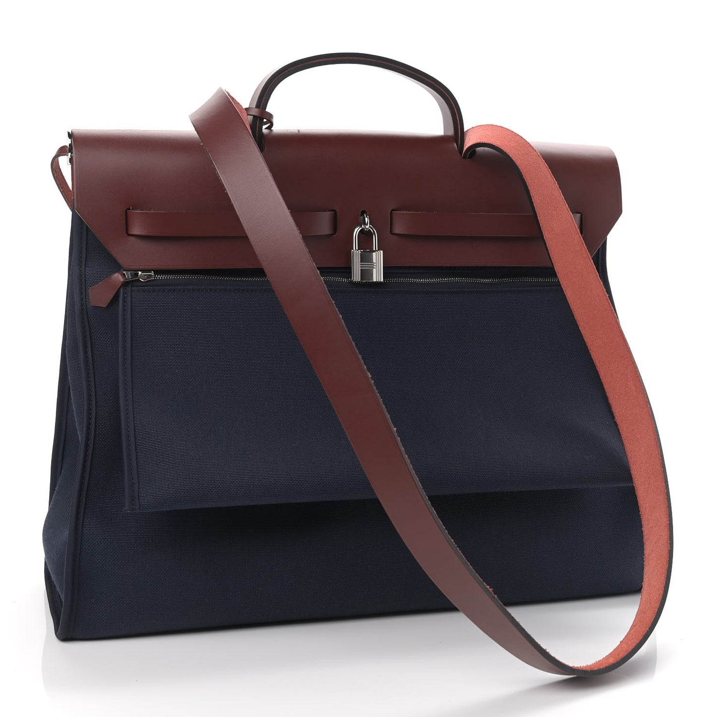 Toile Vache Hunter Herbag Zip 39 MM Bleu Marine Rouge H