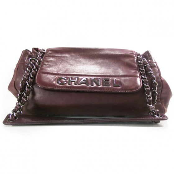 Lambskin Lax E/W Flap Purple