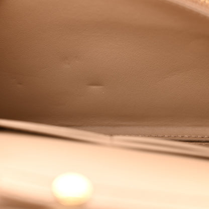 Burberry Haymarket Check Henley Wallet On Chain Mid Camel 12 of 14