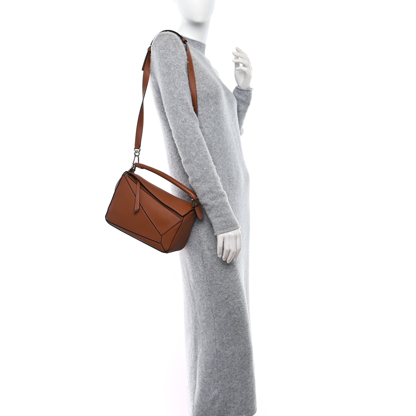 Calfskin Small Puzzle Bag Tan