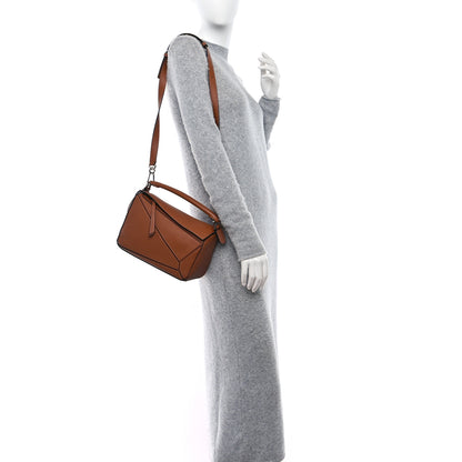 Loewe Calfskin Small Puzzle Bag Tan 2 of 8