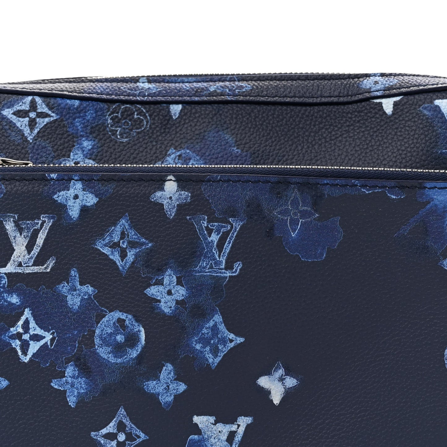Monogram Ink Watercolor Trio Messenger Bag Blue