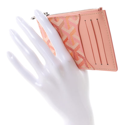 Goyard Goyardine Bourbon Zipped Card Holder Powder Pink 2 of 7