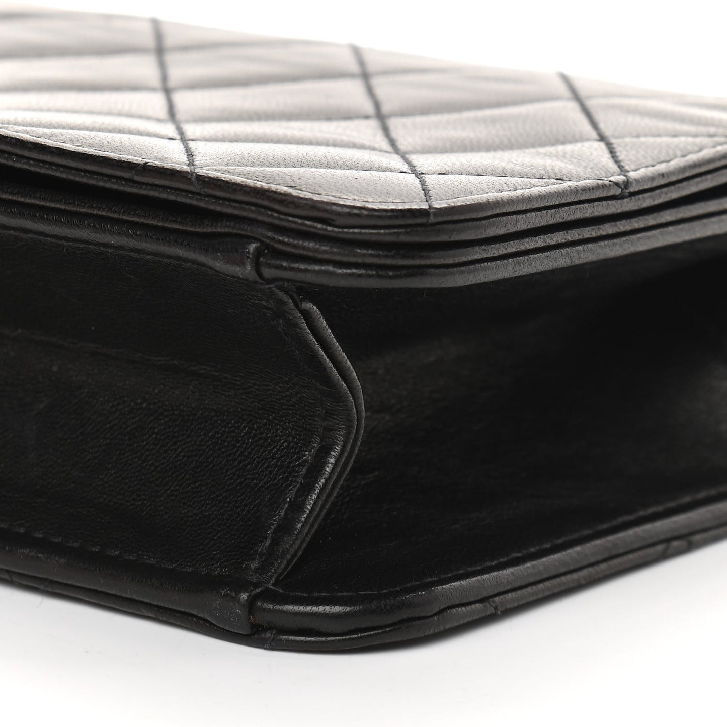 Lambskin Quilted Mini Flap Black