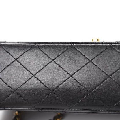 Chanel Lambskin Quilted Medium Double Flap Black 16 of 17