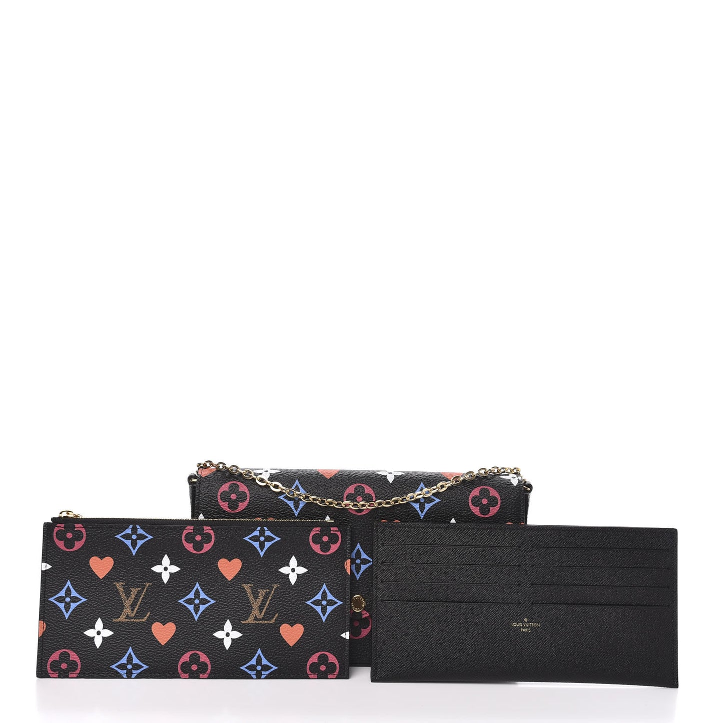 Game On Felicie Chain Wallet Black