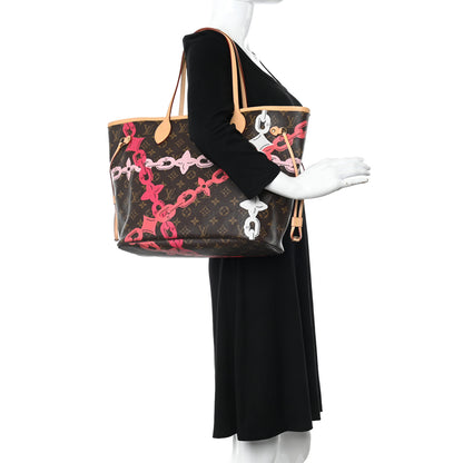 Louis Vuitton Monogram Bay Neverfull MM Rose Ballerine Poppy 2 of 11