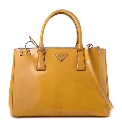 Prada Spazzolato Medium Double Zip Tote Sole Fume 1 of 13