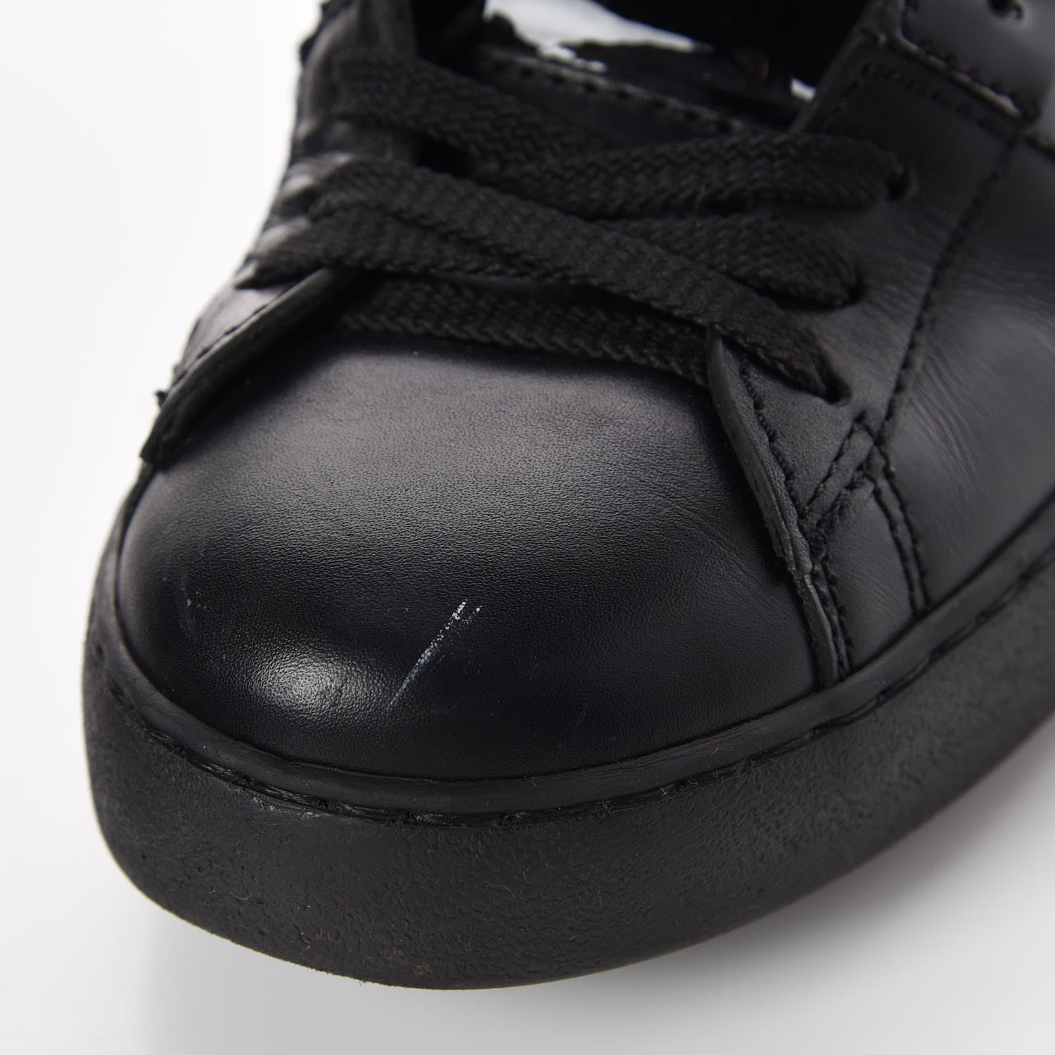 Valentino Garavani Calfskin Womens Rockstud Open Sneakers 35.5 Black 10 of 11
