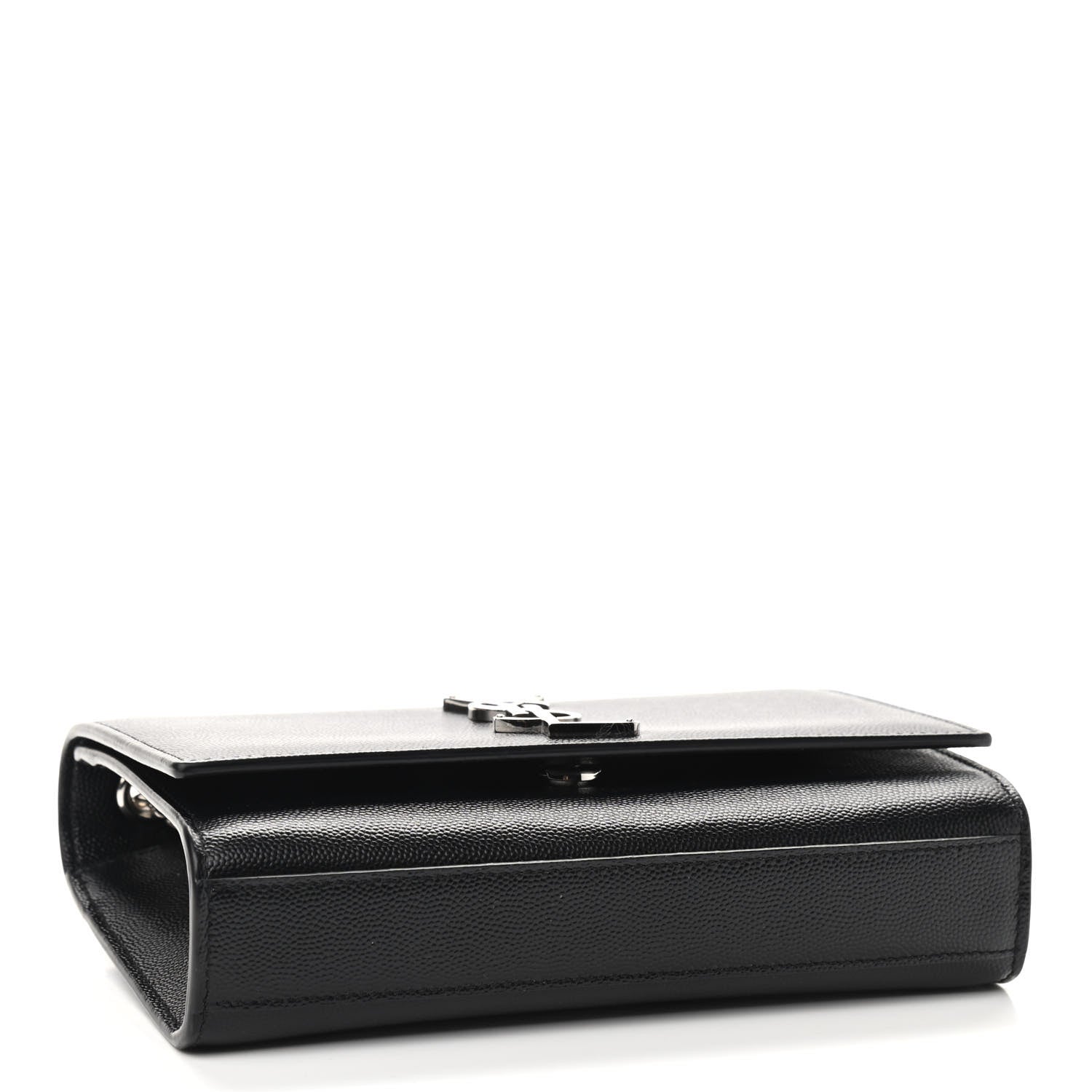 Saint Laurent Grain De Poudre Small Monogram Kate Satchel Black 4 of 9