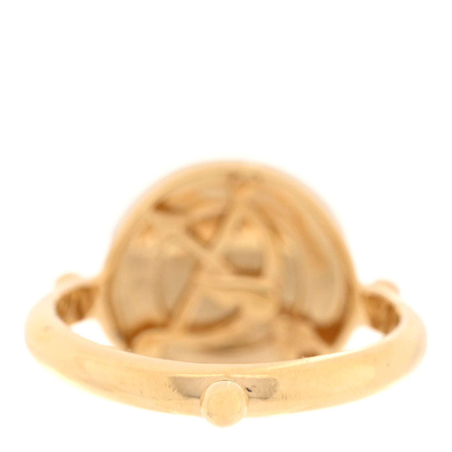 18K Yellow Gold Diamond Angel Ring 52 6