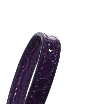 Loro Piana Lizard Crocodile Sesia Clutch Green Black Purple 15 of 16