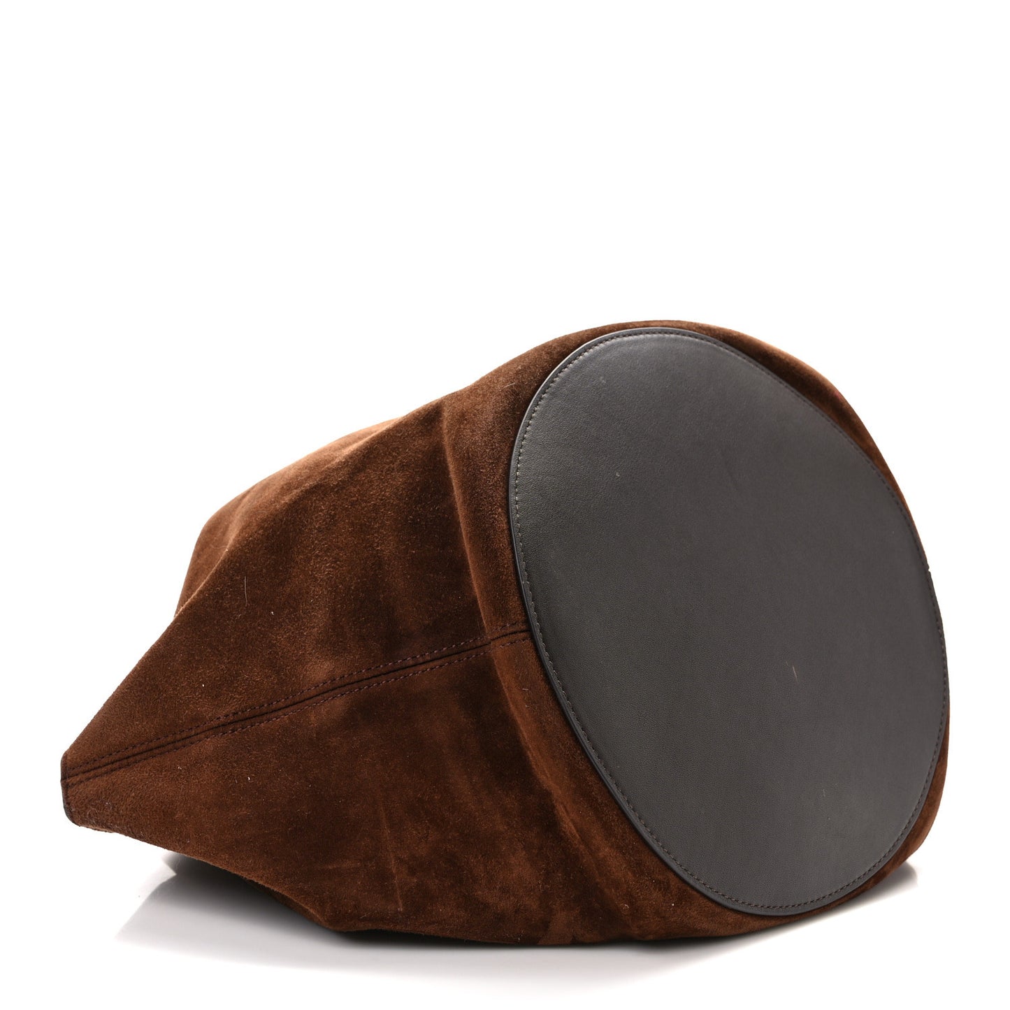 Suede Calfskin Medium Lotus Tote Toffee