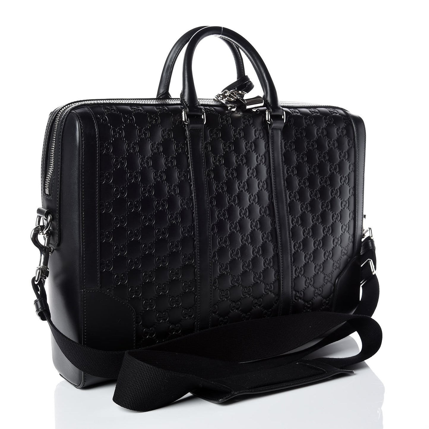 Guccissima Signature Eden Briefcase Black