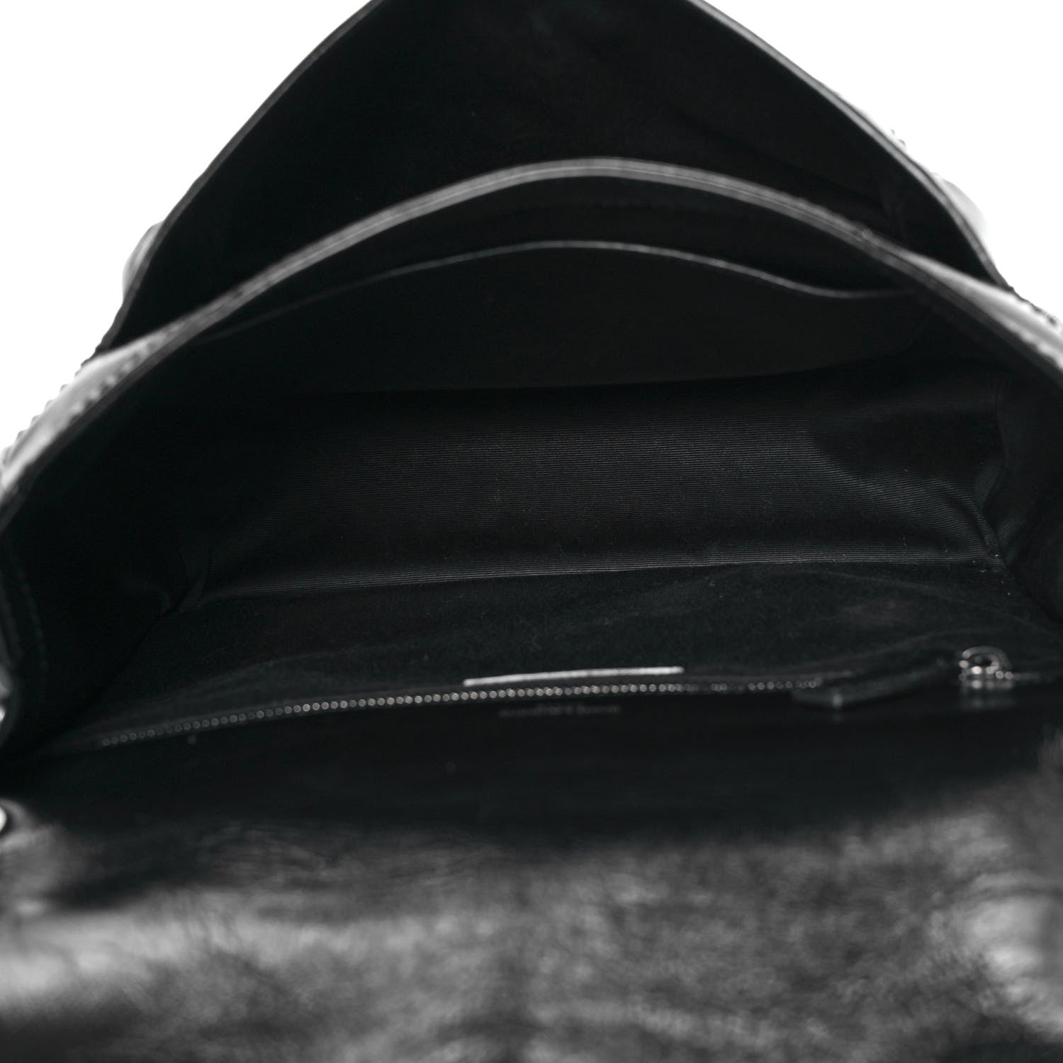 Saint Laurent Crinkled Calfskin Matelasse Monogram Medium Niki Chain Satchel Black 5 of 10