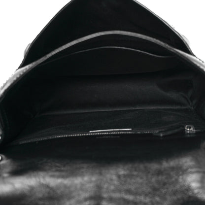 Saint Laurent Crinkled Calfskin Matelasse Monogram Medium Niki Chain Satchel Black 5 of 10