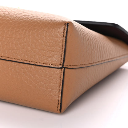 Mulberry Heavy Grain Calfskin Large Darley Cosmetic Pouch Sable 9 of 10