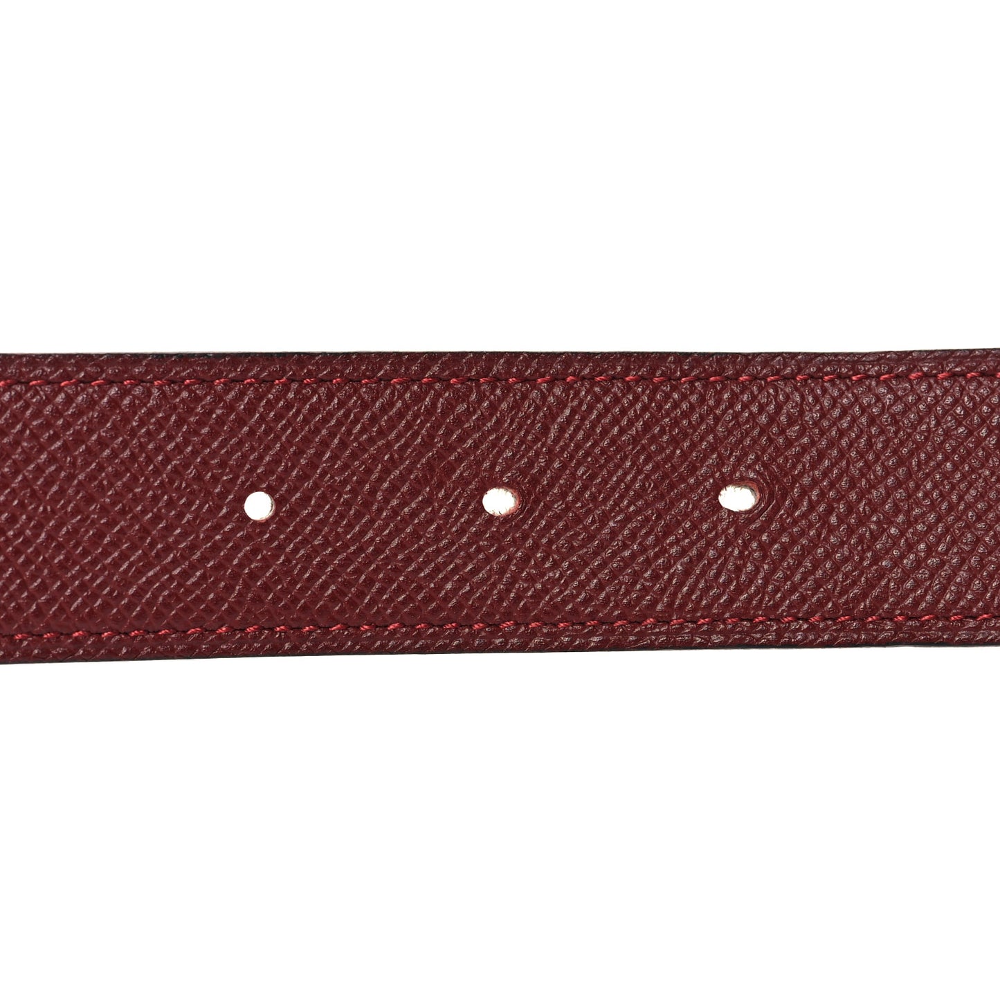 Epsom 32mm Guilloche H Belt 100 Rouge H Gold