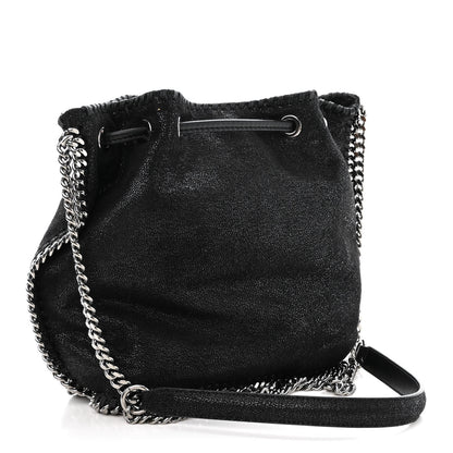 Stella McCartney Shaggy Deer Small Falabella Bucket Bag Black 2 of 10