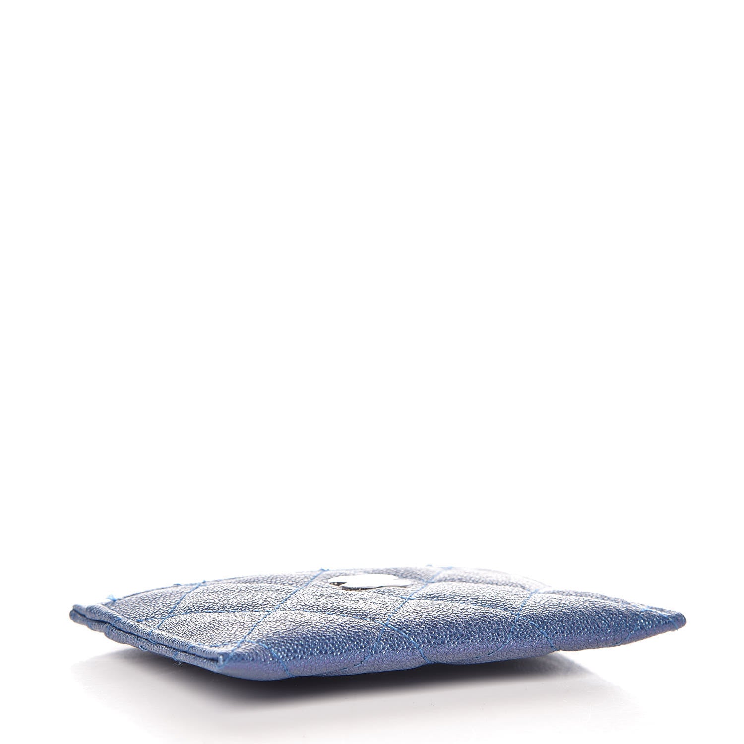 Chanel Iridescent Caviar Quilted Card Holder Blue Fonce 4 of 9