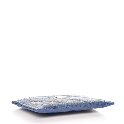 Chanel Iridescent Caviar Quilted Card Holder Blue Fonce 4 of 9